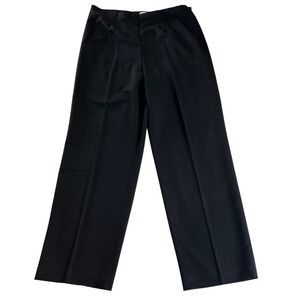 Coldwater Creek Classic Fit Black Dress Pants Womens 16 Straight Career Stretch